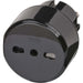 Brennenstuhl Travel plug / travel adapter (travel socket adapter for: Euro socket and Italy plug) black