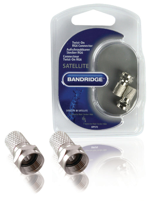 Bandridge F-Connector 5.5 mm Male Silver