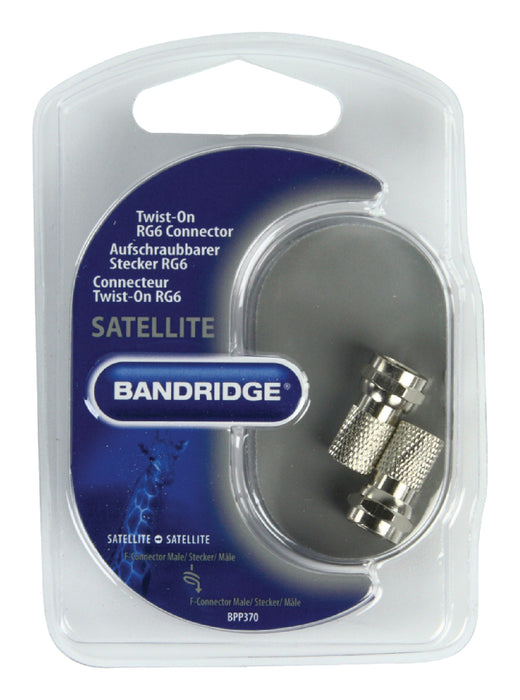 Bandridge F-Connector 5.5 mm Male Silver