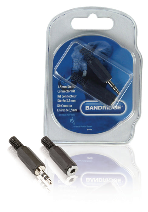 Bandridge Audio Connector Kit 3.5 mm Black