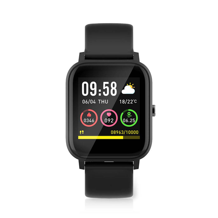 Nedis Smart Watch - LCD, IP68, Maximum operating time: 7200 min, Android / IOS - Black