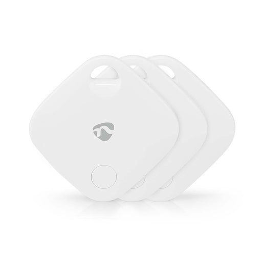 Nedis Key Finder - Compatible with: Apple Find My App, Battery Powered, 3x CR2032, White - 3 pcs