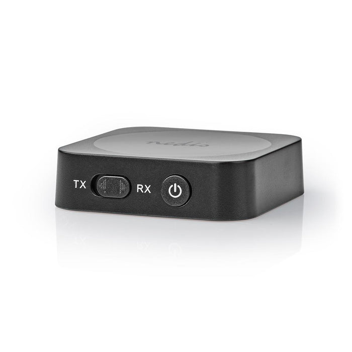 Nedis Bluetooth® Transmitter Receiver - Connection input: 1x AUX, Connection output: 1x AUX, SBC, Battery play time: 6 hrs - Black