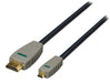 Bandridge High Speed HDMI Cable with Ethernet HDMI Connector - HDMI Micro Male 2.00 m Blue