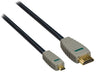 Bandridge High Speed HDMI Cable with Ethernet HDMI Connector - HDMI Micro Male 2.00 m Blue