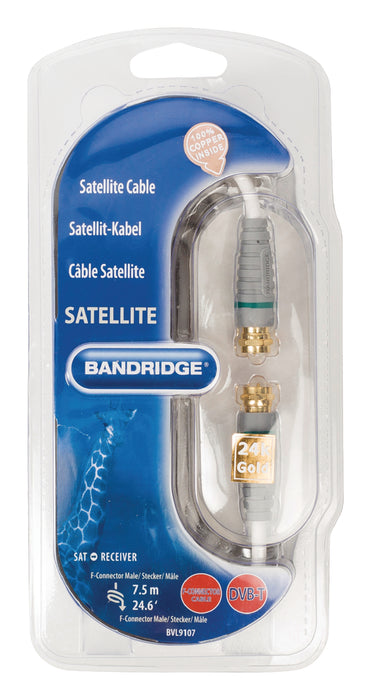 Bandridge Antenna Cable F-Male - F-Male 7.00 m White