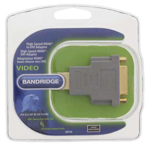 Bandridge High Speed HDMI Adapter HDMI Connector - DVI-D 24+1-Pin Female Grey