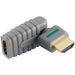 Bandridge High Speed HDMI with Ethernet Adapter Rotatable HDMI Connector - HDMI Female Grey