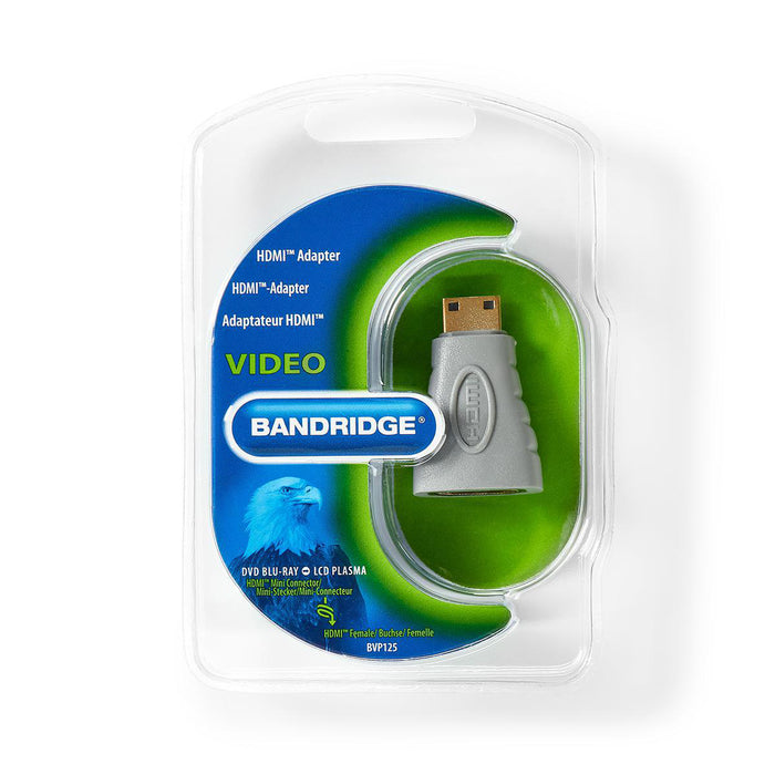 Bandridge HDMI Adapter - HDMI Mini Connector - HDMI Female - Grey, 