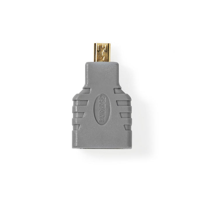 Bandridge HDMI Adapter - HDMI Micro Connector - HDMI Female - Grey, 