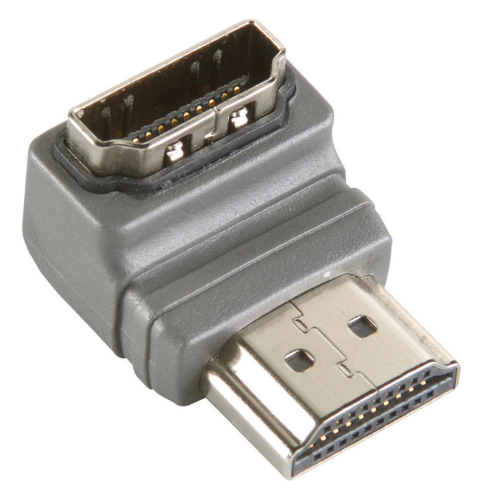 Bandridge High Speed HDMI with Ethernet Adapter Angled 90° HDMI Connector - HDMI Female Grey