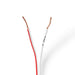 Nedis Speaker Cable - 2x 0.75 mm², Copper, 15.0 m, White - Reel