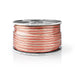 Nedis Speaker Cable - 2x 4.00 mm², Copper, 100.0 m, Transparent - Reel