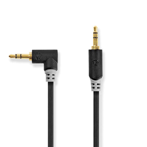 Nedis Stereo Audio Cable - 3.5 mm Male, 3.5 mm Male, Gold Plated, Anthracite - Box