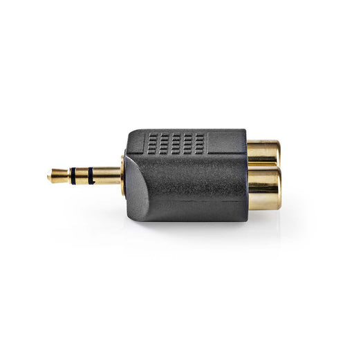 Nedis Stereo Audio Adapter - 3.5 mm Male, 2x RCA Female, Gold Plated, 1 pcs - Box