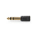 Nedis Stereo Audio Adapter - 6.35 mm Male, 3.5 mm Female, Gold Plated, 1 pcs - Box