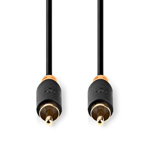 Nedis Digital Audio Cable - RCA Male, RCA Male, Gold Plated, Anthracite - Window Box