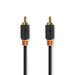 Nedis Digital Audio Cable - RCA Male, RCA Male, Gold Plated, Anthracite - Window Box