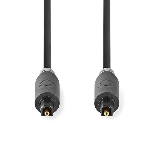 Nedis Optical Audio Cable - TosLink Male, TosLink Male, 1.00 m, Anthracite - Box