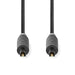 Nedis Optical Audio Cable - TosLink Male, TosLink Male, 3.00 m, Anthracite - Box