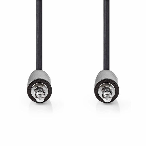 Nedis Stereo Audio Cable - 3.5 mm Male, 3.5 mm Male, Nickel Plated, Black - Box