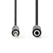 Nedis Stereo Audio Cable - 3.5 mm Male, 3.5 mm Female, Nickel Plated, Black - Box