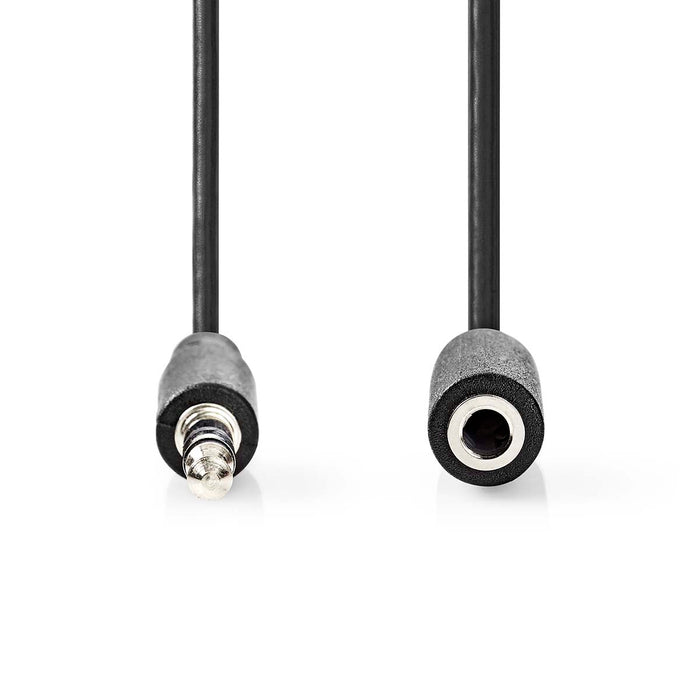 Nedis Stereo Audio Cable - 3.5 mm Male, 3.5 mm Female, Nickel Plated, Round - Box