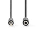 Nedis Stereo Audio Cable - 3.5 mm Male, 3.5 mm Female, Nickel Plated, Round - Box