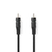 Nedis Digital Audio Cable - RCA Male, RCA Male, Nickel Plated, Black - Box