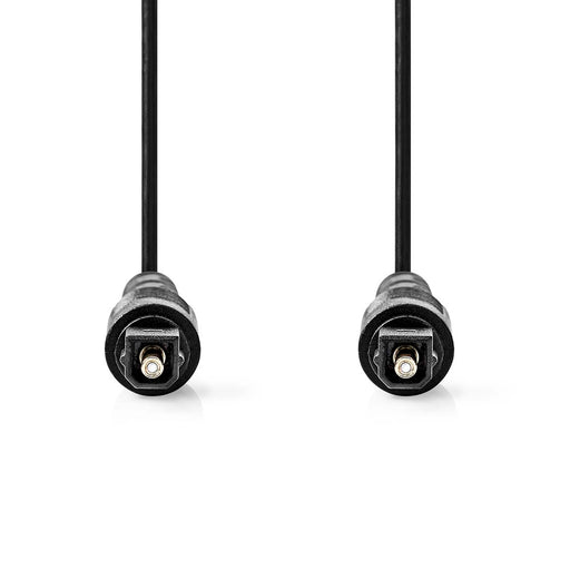 Nedis Optical Audio Cable - TosLink Male, TosLink Male, 1.00 m, Black - Box