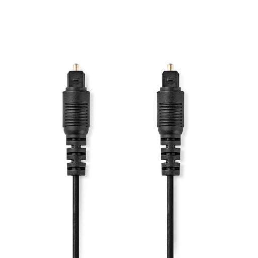 Nedis Optical Audio Cable - TosLink Male, TosLink Male, 1.00 m, Black - Box