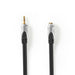 Nedis Stereo Audio Cable - 3.5 mm Male, 3.5 mm Female, Gold Plated, Anthracite - Box