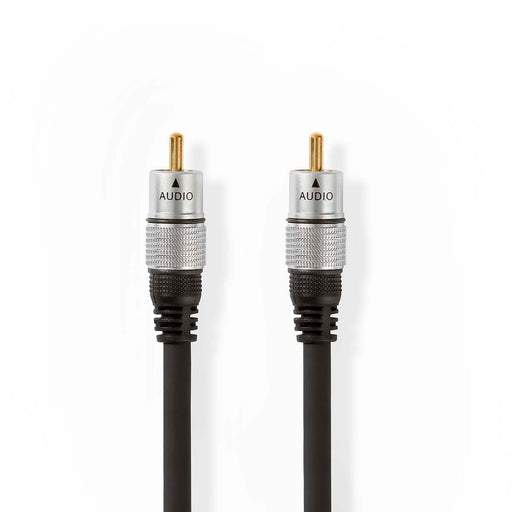 Nedis Digital Audio Cable - RCA Male, RCA Male, Gold Plated, Anthracite - Box