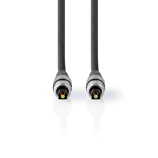 Nedis Optical Audio Cable - TosLink Male, TosLink Male, 0.80 m, Anthracite - Box