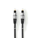 Nedis Optical Audio Cable - TosLink Male, TosLink Male, 0.80 m, Anthracite - Box