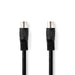 Nedis DIN Audio Cable - DIN 5-Pin Male, DIN 5-Pin Male, Nickel Plated, Black - Label