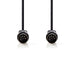 Nedis DIN Audio Cable - DIN 5-Pin Male, DIN 5-Pin Male, Nickel Plated, Black - Label