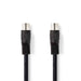 Nedis DIN Audio Cable - DIN 5-Pin Male, DIN 5-Pin Male, Nickel Plated, Black - Label