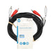 Nedis Stereo Audio Cable - 2x RCA Male, 2x RCA Male, Nickel Plated, Black - Label