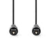 Nedis Optical Audio Cable - TosLink Male, TosLink Male, 3.00 m, Black - Label