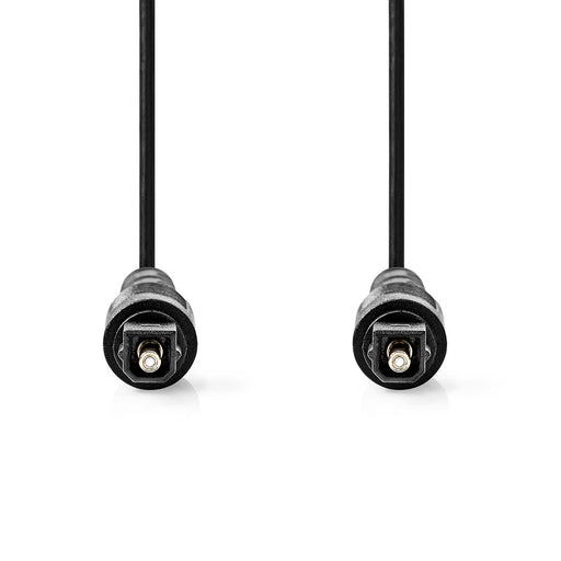 Nedis Optical Audio Cable - TosLink Male, TosLink Male, 5.00 m, Black - Label