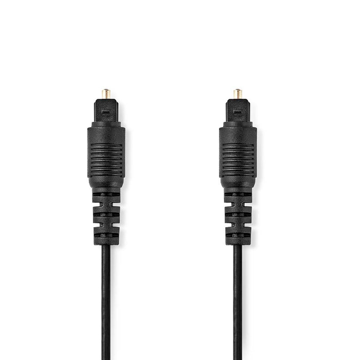 Nedis Optical Audio Cable - TosLink Male, TosLink Male, 5.00 m, Black - Label