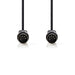 Nedis DIN Audio Cable - DIN 5-Pin Male, DIN 5-Pin Male, Nickel Plated, Black - Envelope