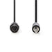 Nedis DIN Audio Cable - DIN 5-Pin Male, 3.5 mm Male, Nickel Plated, Black - Envelope