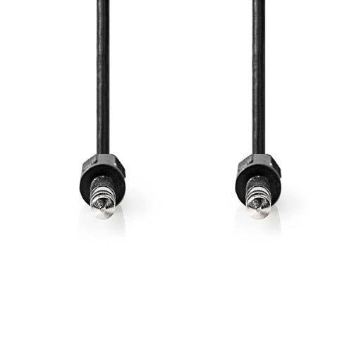 Nedis Stereo Audio Cable - 6.35 mm Male, 6.35 mm Male, Nickel Plated, Black - Envelope