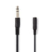 Nedis Stereo Audio Cable - 6.35 mm Male, 6.35 mm Female, Nickel Plated, 5.00 m - Round