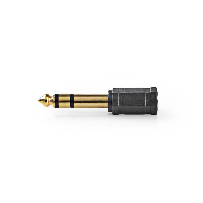 Nedis Stereo Audio Adapter - 6.35 mm Male, 3.5 mm Female, Gold Plated, 10 pcs - Polybag