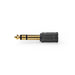 Nedis Stereo Audio Adapter - 6.35 mm Male, 3.5 mm Female, Gold Plated, 10 pcs - Polybag