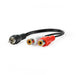 Nedis Subwoofer Cable - RCA Male, 2x RCA Female, Nickel Plated, Black - Polybag