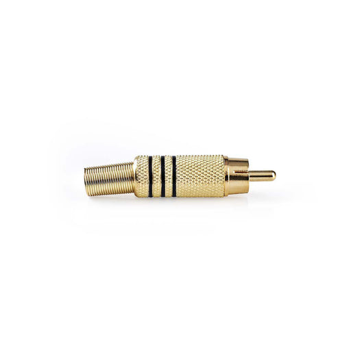 Nedis RCA Connector - Straight, Male, Gold Plated, 10 pcs - Polybag